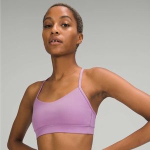 Lululemon Flow Y Bra Nulu Size 8 Wisteria Purple